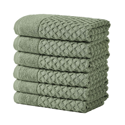 Cotton Diamond Waffle Weave Bath Towel Set