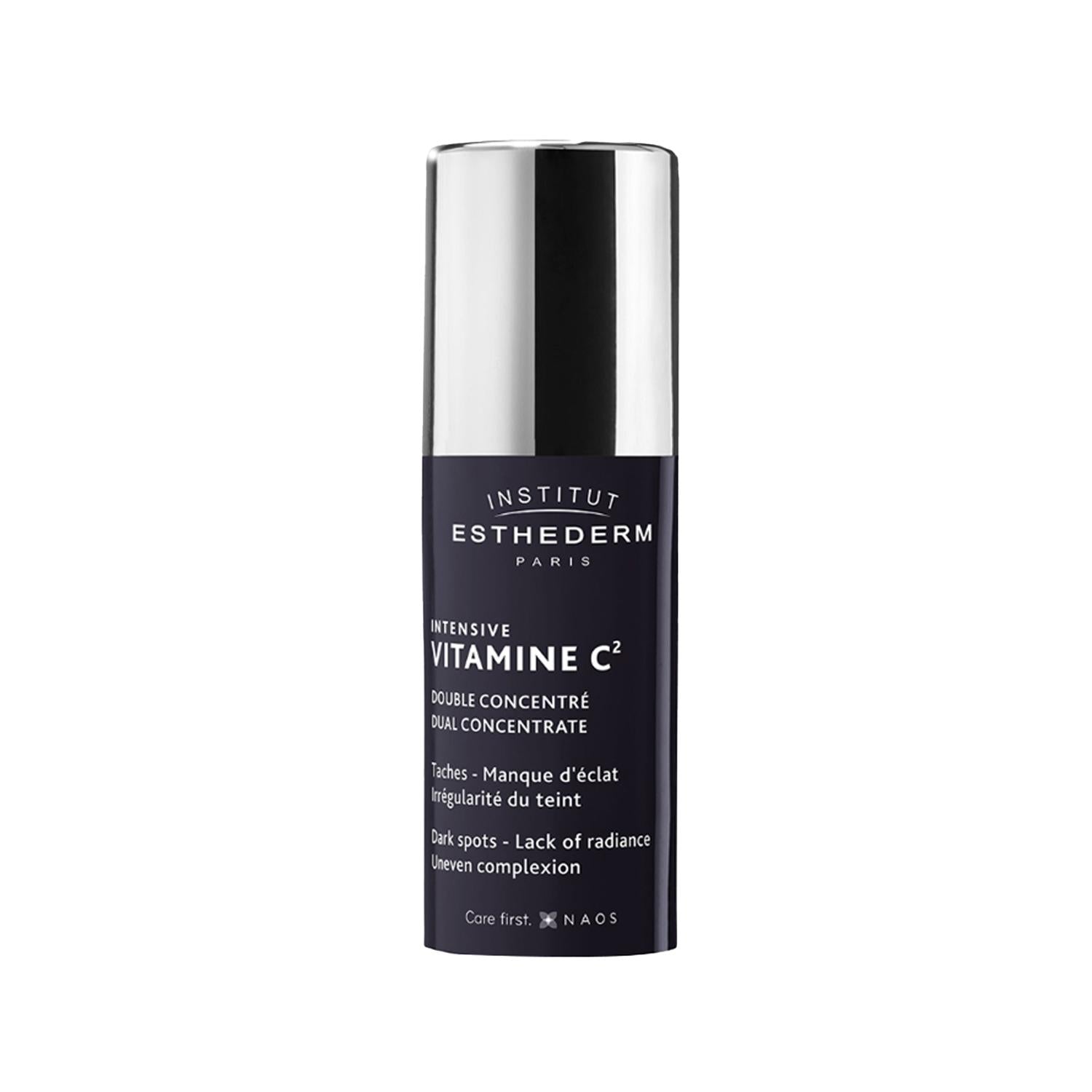 Face Serum Esthederm Vitamin C Serum by Beauty Care Bag in blue bottle with silver cap on Tampa Home & Garden Store