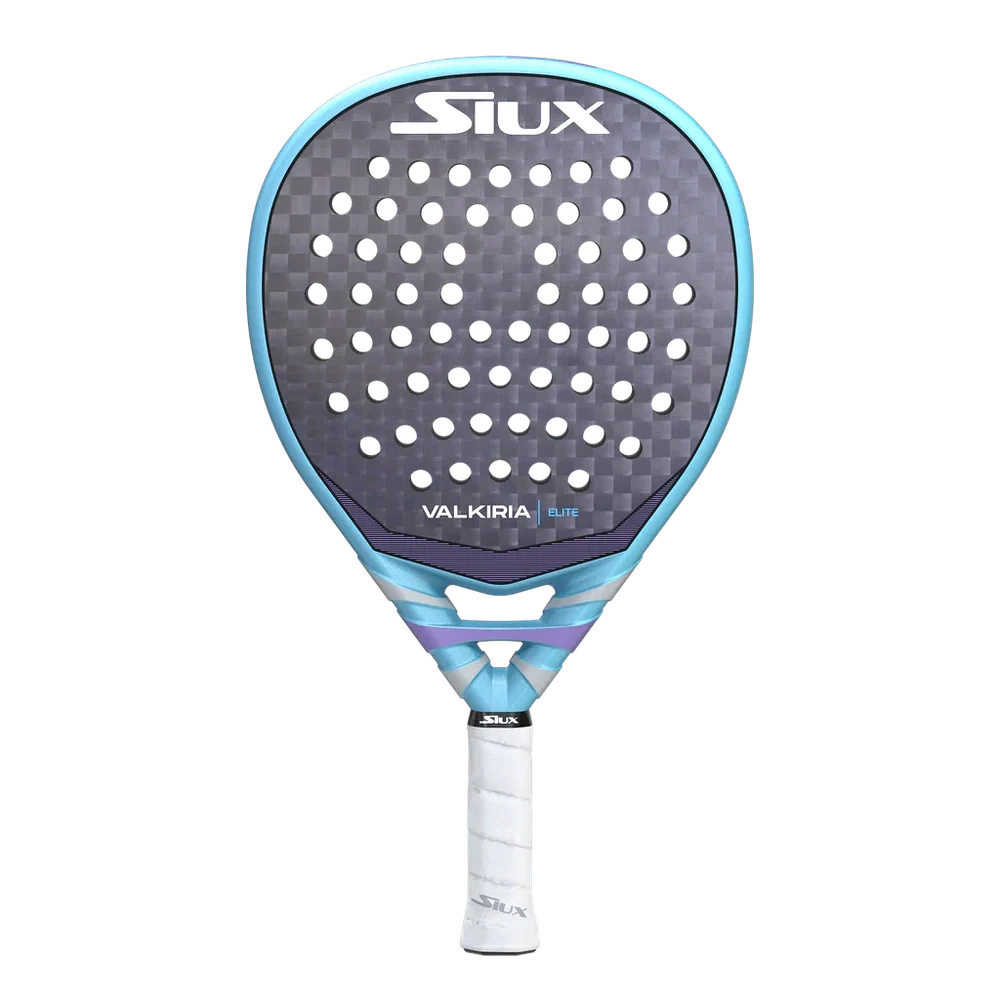 Padel racket Valkyrie Elite by Siux USA, teal frame with carbon face and white grip on Tampa Home & Garden Store