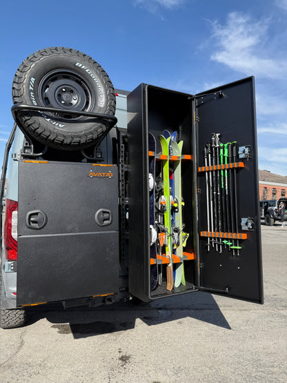 Spare Tire Carrier for Massif mount in black steel by avatar offroad on Tampa Home & Garden Store