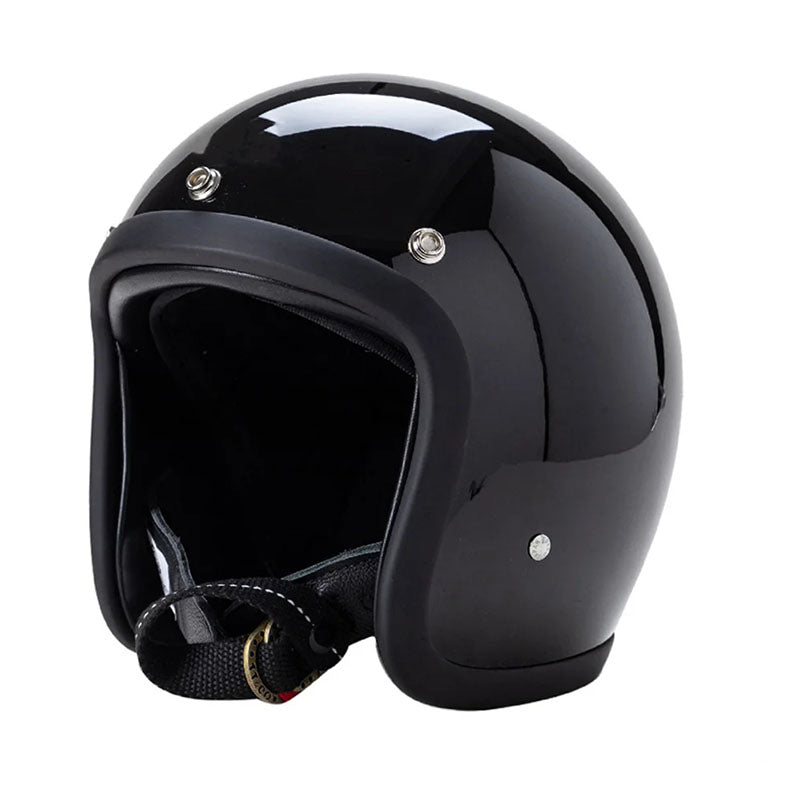 Black open-face helmet by BikerZoneZ with DOT and ECE approval on Tampa Home & Garden Store