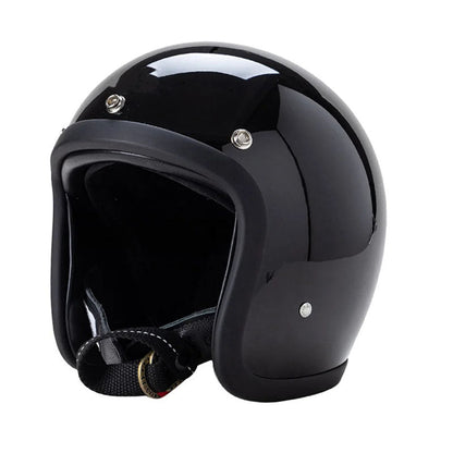 Black open-face helmet by BikerZoneZ with DOT and ECE approval on Tampa Home & Garden Store