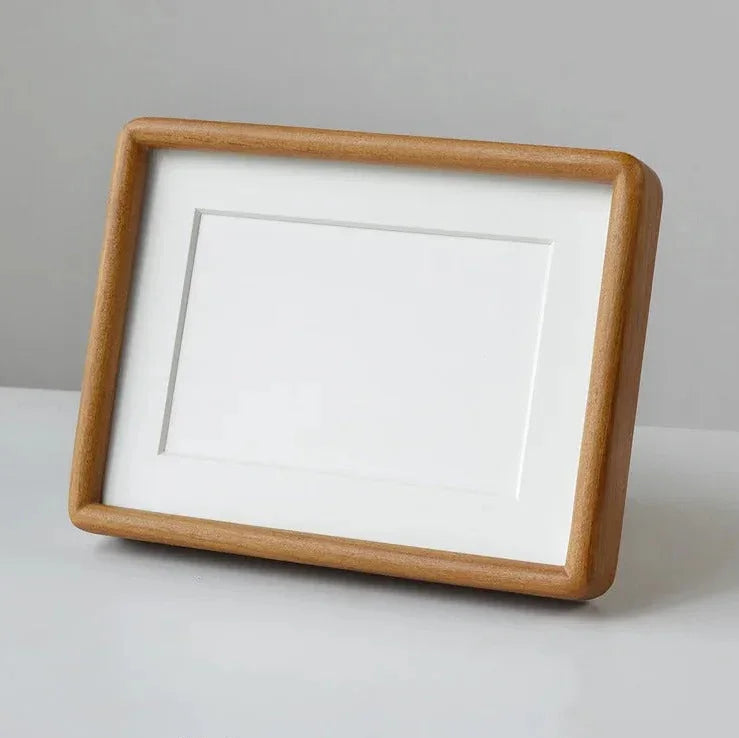 Solid wood photo frame Moktan Sabai, mortise-tenon handcrafted, horizontal display on Tampa Home & Garden Store