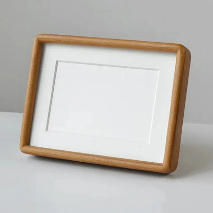 Solid wood photo frame Moktan Sabai, mortise-tenon handcrafted, horizontal display on Tampa Home & Garden Store
