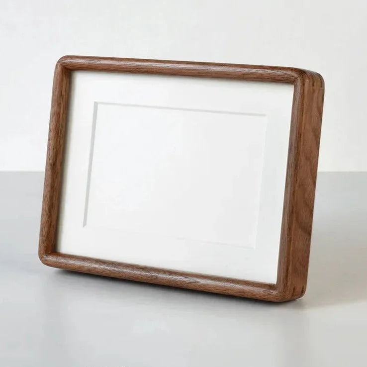 Moktan Sabai solid wood photo frame, mortise-tenon handcrafted, brown finish for photos on Tampa Home & Garden Store