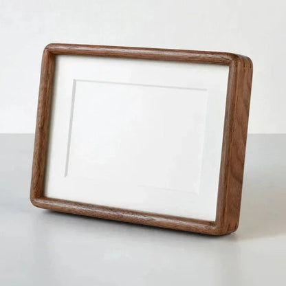 Moktan Sabai solid wood photo frame, mortise-tenon handcrafted, brown finish for photos on Tampa Home & Garden Store