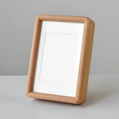 Solid wood photo frame Moktan Sabai with natural finish, freestanding tabletop display on Tampa Home & Garden Store