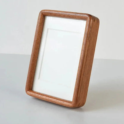 Solid wood photo frame Moktan Sabai, mortise-tenon handcrafted, warm oak tone on Tampa Home & Garden Store