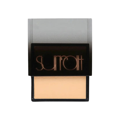 Surratt Beauty Artistique Eyeshadow compact beige cream shade, black lid with pink Surratt logo on Tampa Home & Garden Store