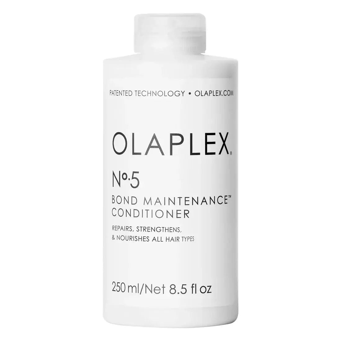 Olaplex No.5 Bond Maintenance Conditioner bottle, white plastic, 250 ml, Nava Beauty on Tampa Home & Garden Store