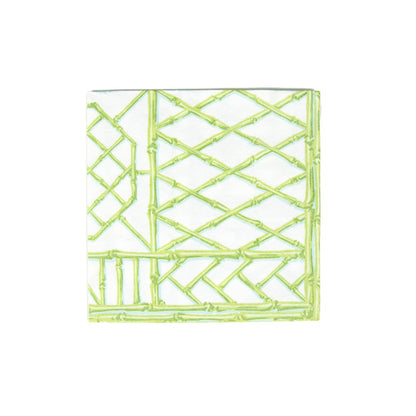 Serviette de table Bamboo Screen vert mousse