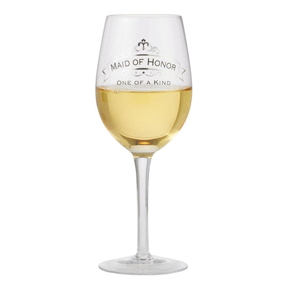 Verre à vin de la demoiselle d'honneur