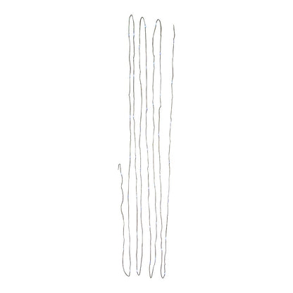 Battery Operated 50-Light Cool White Soft Twinkle Fairy LED Green Wire Light Set