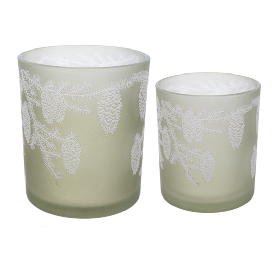 Pine & Acorn Tealight Holder -