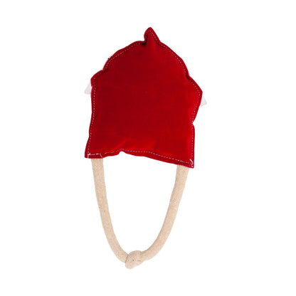 Jouet à mâcher pour chien Country Living en similicuir rouge en forme de grange – Sûr, durable et non toxique