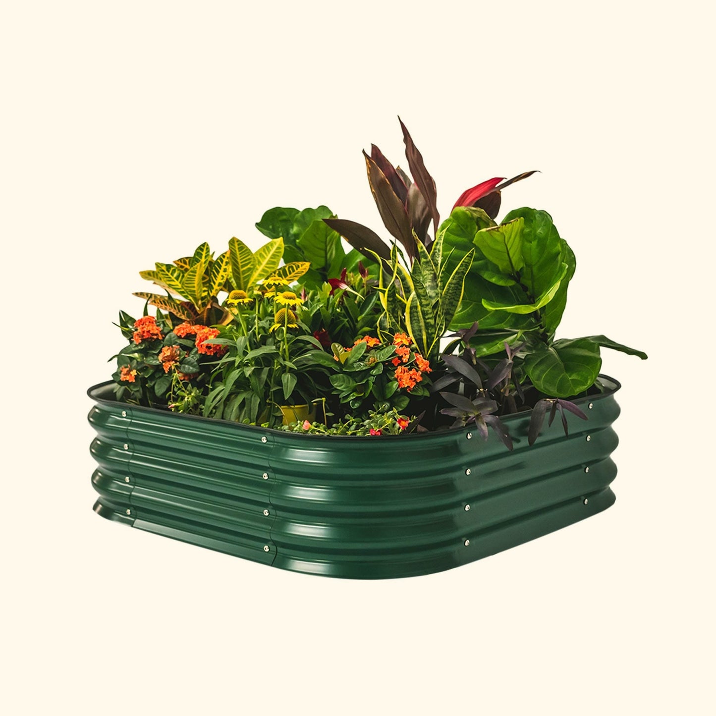 11" High Raised Garden Bed Kit Small 4 in 1 Modular Metal