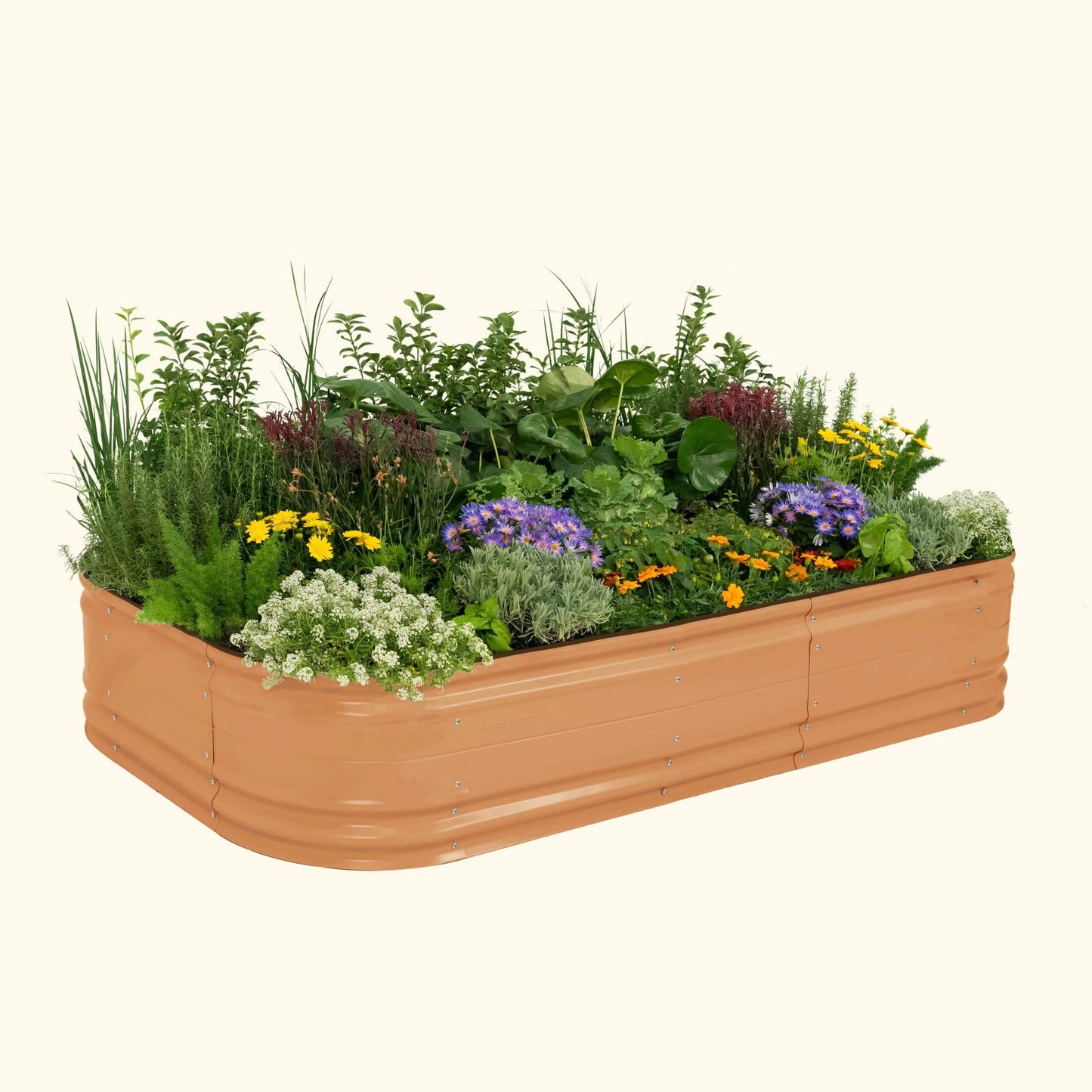 17" Tall Novel Raised Garden Bed Jumbo 10 in 1 Modular Metal