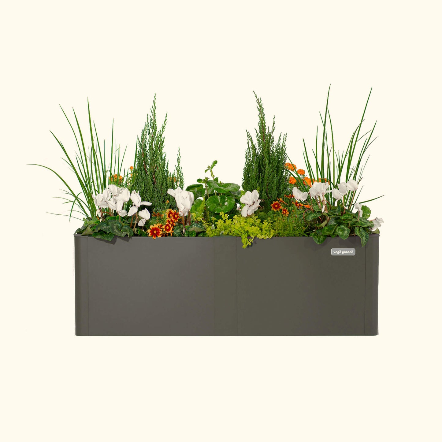 17" Tall 27" x 53" Modern Raised Garden Bed | Steel