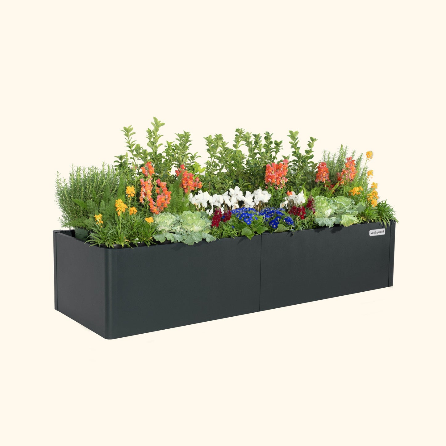 17" Tall 27" x 83" Modern Raised Garden Bed Metal