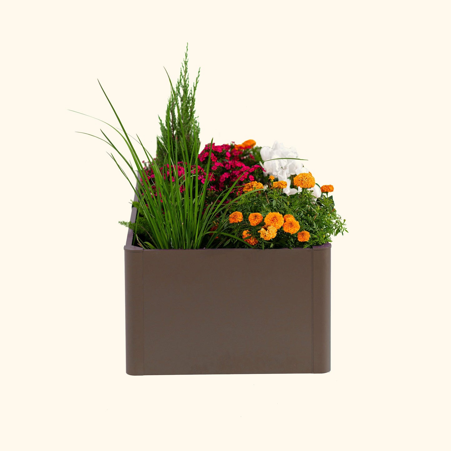 17" Tall 27" x 83" Modern Raised Garden Bed | Metal