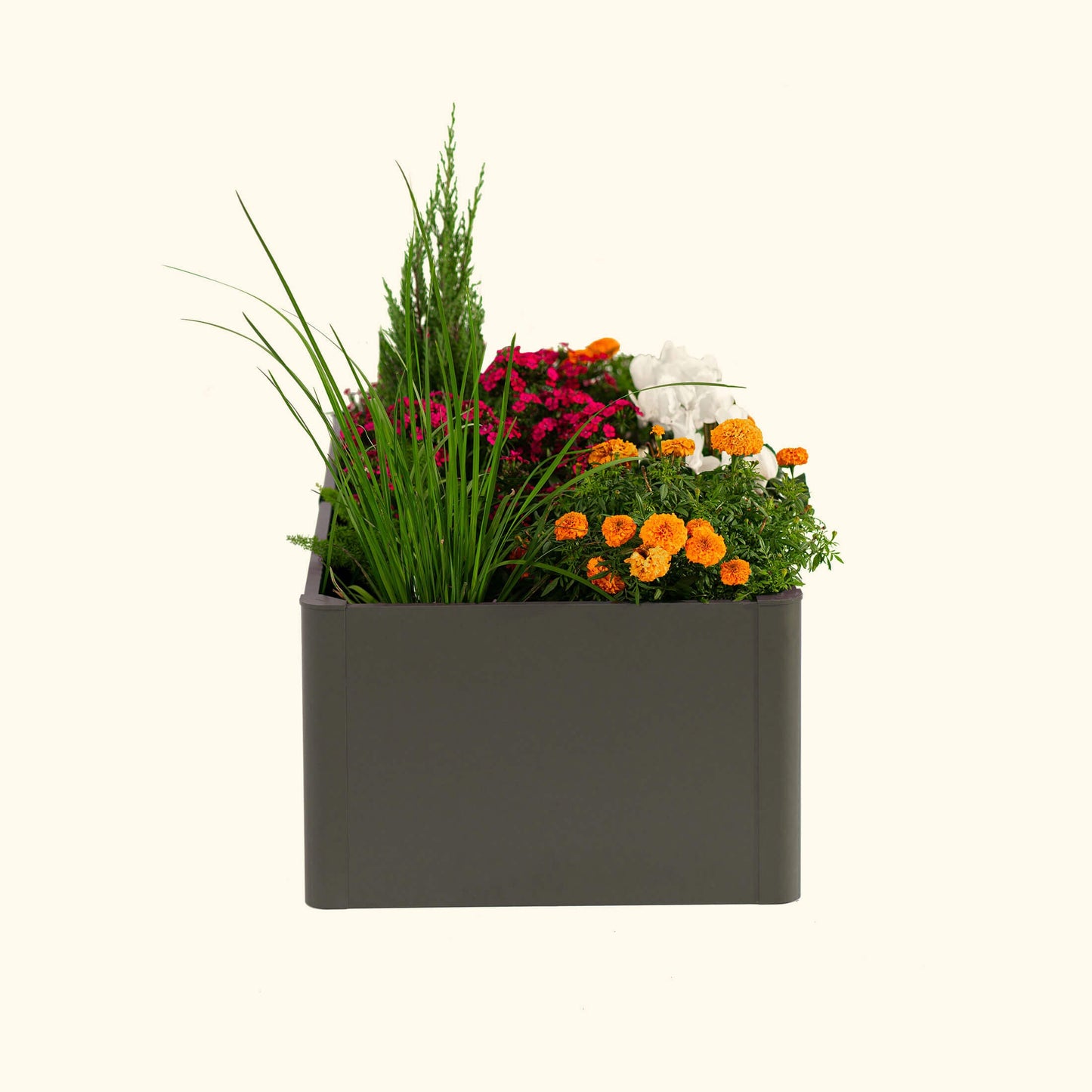 17" Tall 27" x 83" Modern Raised Garden Bed | Metal