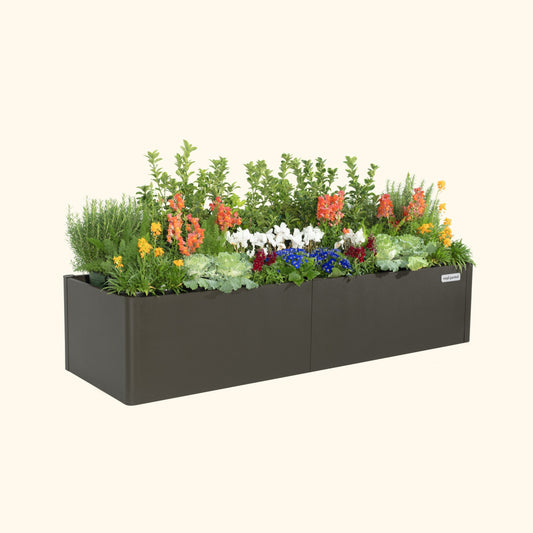 17" Tall 27" x 83" Modern Raised Garden Bed Metal