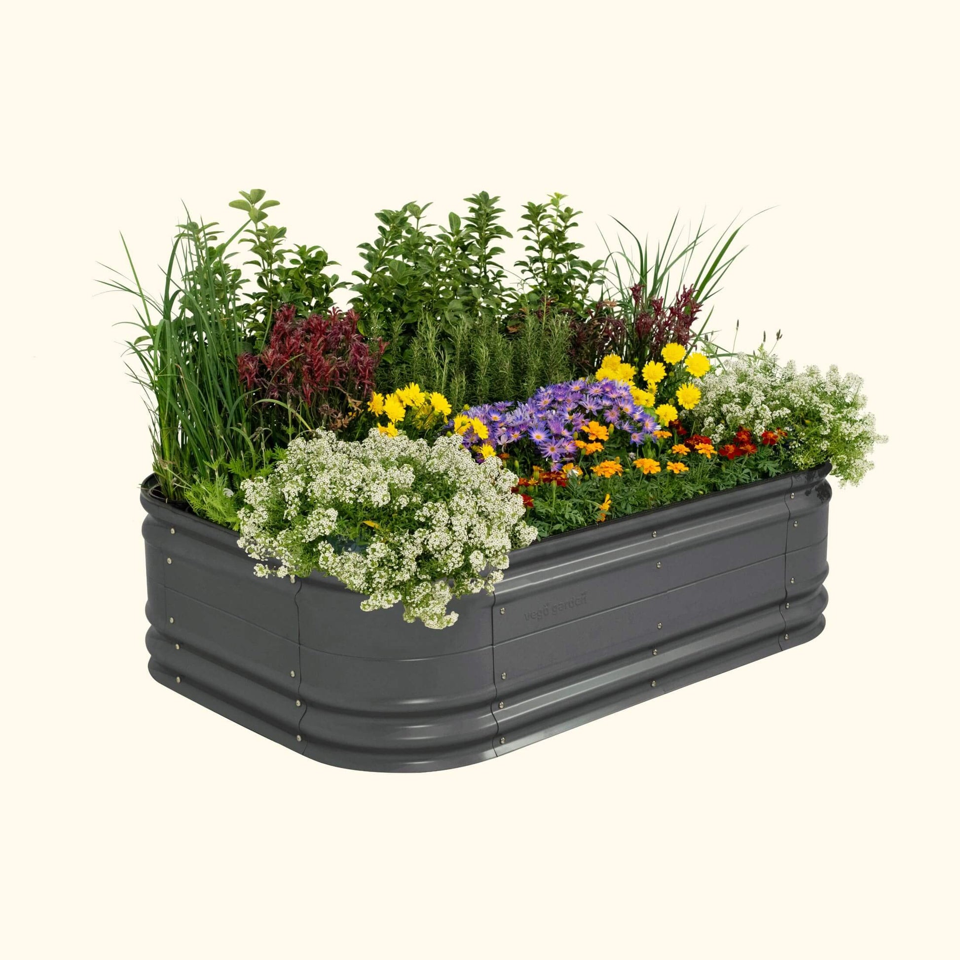 17" Tall Novel Raised Garden Bed Kit Midsize 6 in 1 Modular Steel - Tampa soil911.com