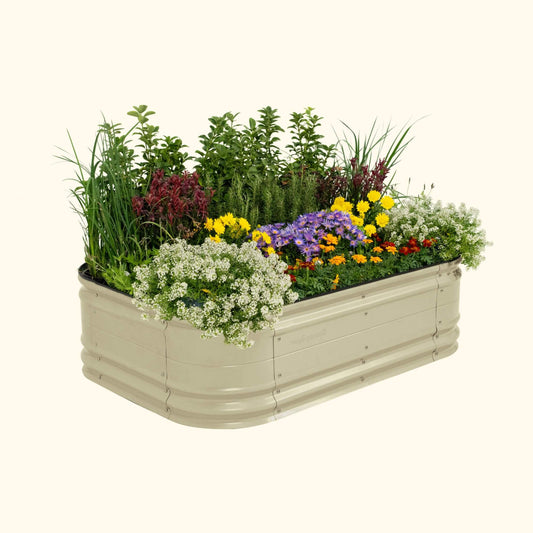17" Tall Novel Raised Garden Bed Kit Midsize 6 in 1 Modular Steel - Tampa soil911.com