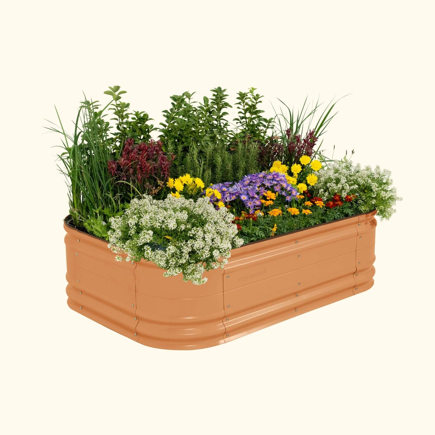 17" Tall Novel Raised Garden Bed Midsize 6 in 1 Modular Metal