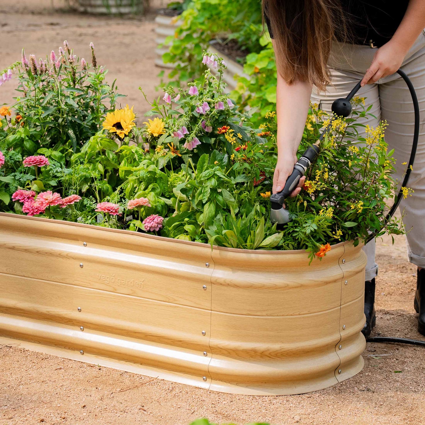 17" Tall Large Novel Metal Raised Garden Bed Modular 9 in 1