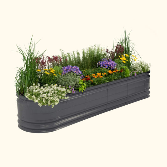 17" Tall Large Novel Metal Raised Garden Bed Kit | Modular 9 in 1