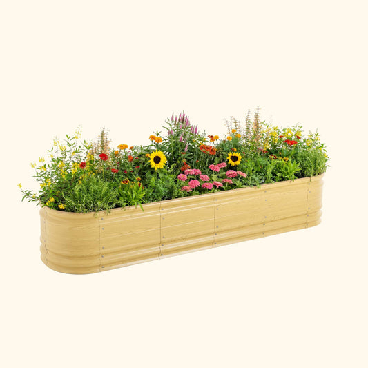 17" Tall Large Novel Metal Raised Garden Bed Modular 9 in 1