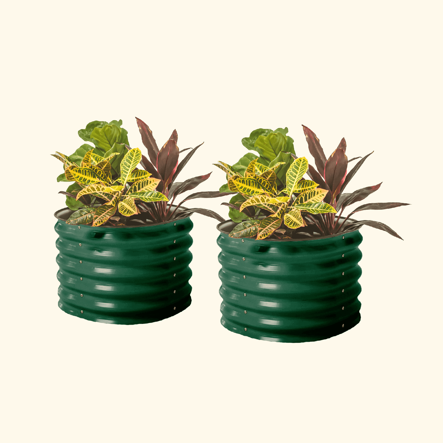 17" Tall Mini Garden Bed Planters 24" Wide - Two Pack