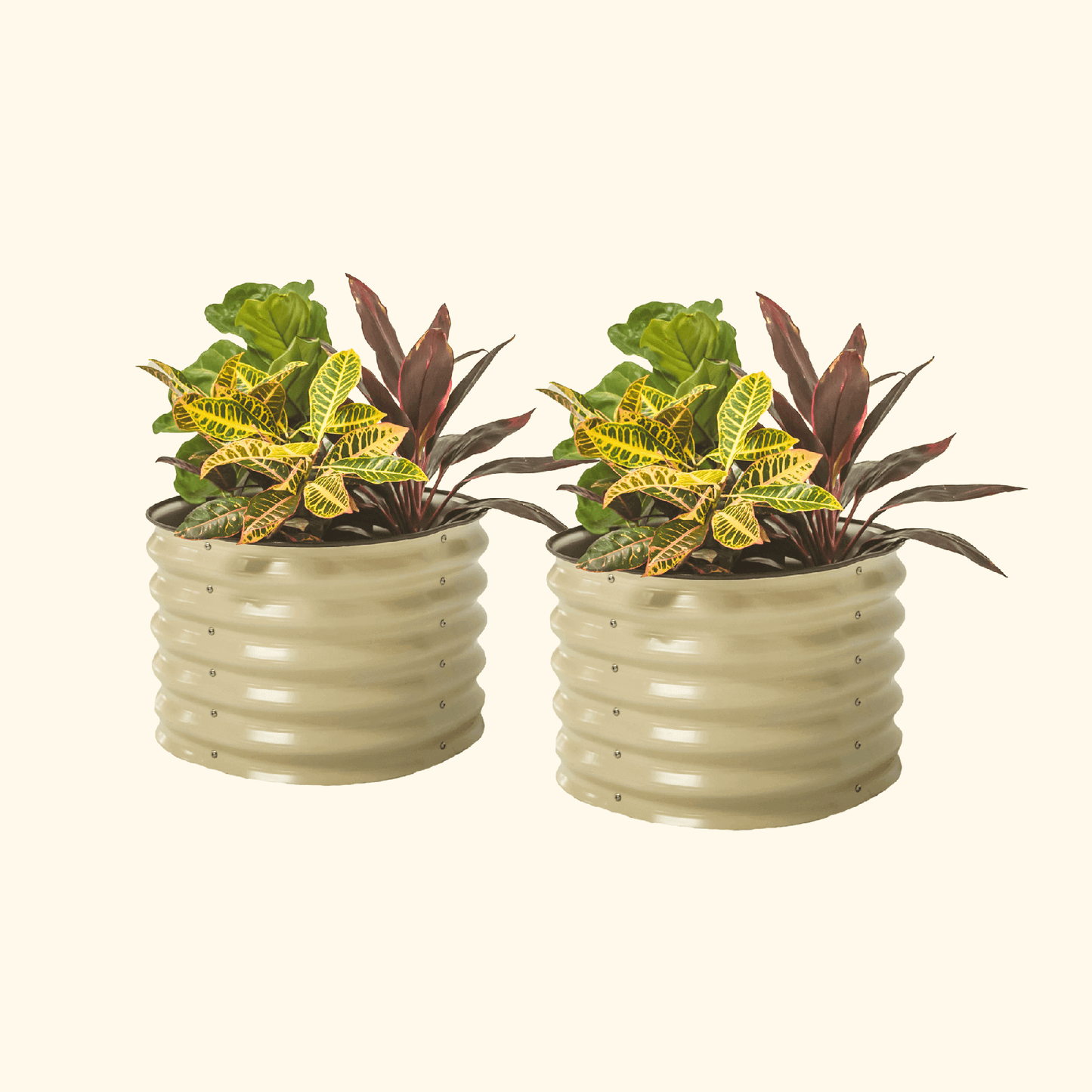 17" Tall Mini Garden Bed Planters 24" Wide - Two Pack