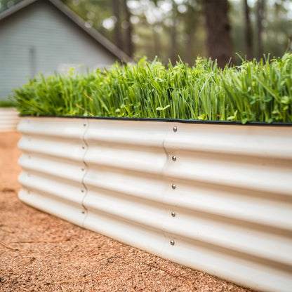 Petit lit de jardin surélevé de 17 po de haut, 4 en 1, modulaire en métal