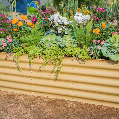 Jardinière surélevée de 43 cm de haut, taille moyenne, modulaire 6 en 1, en métal