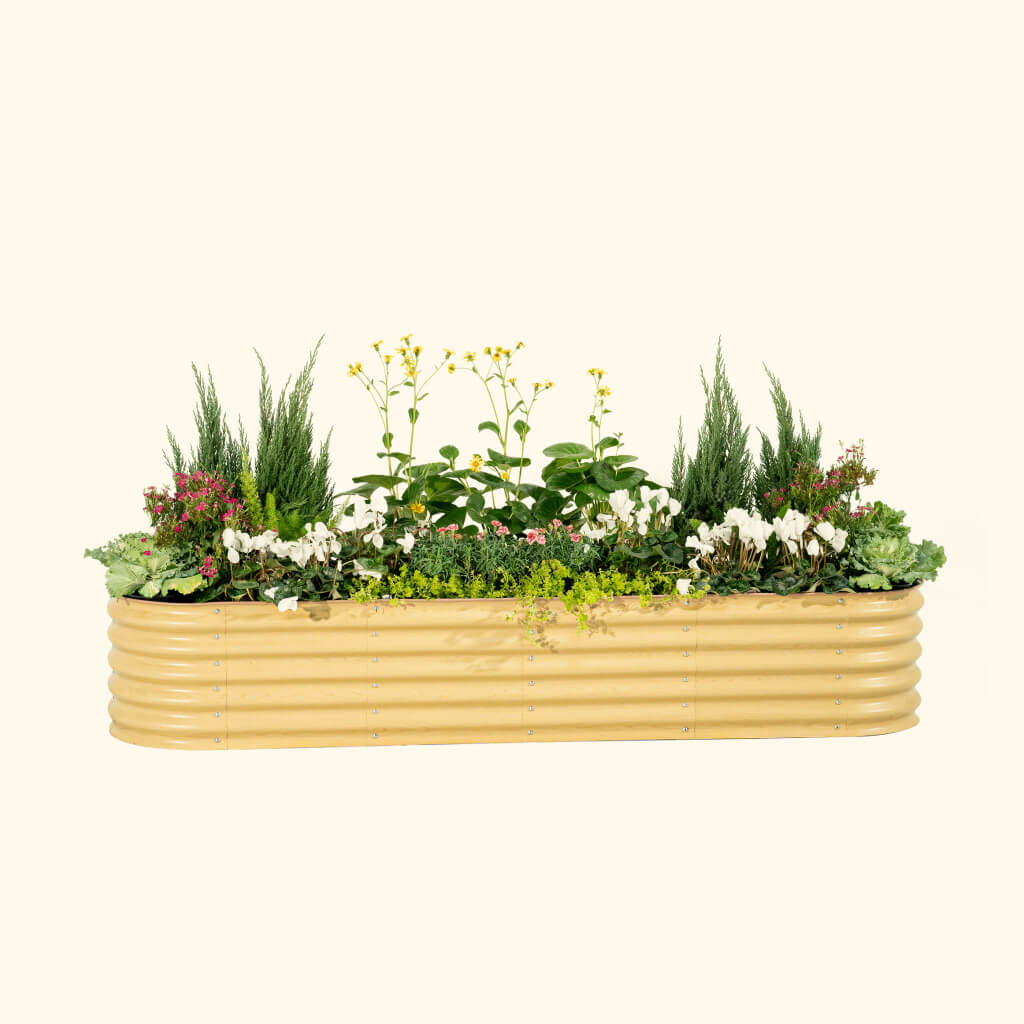 17" Tall Large Raised Garden Bed Kit |  9 in 1 Modular Metal