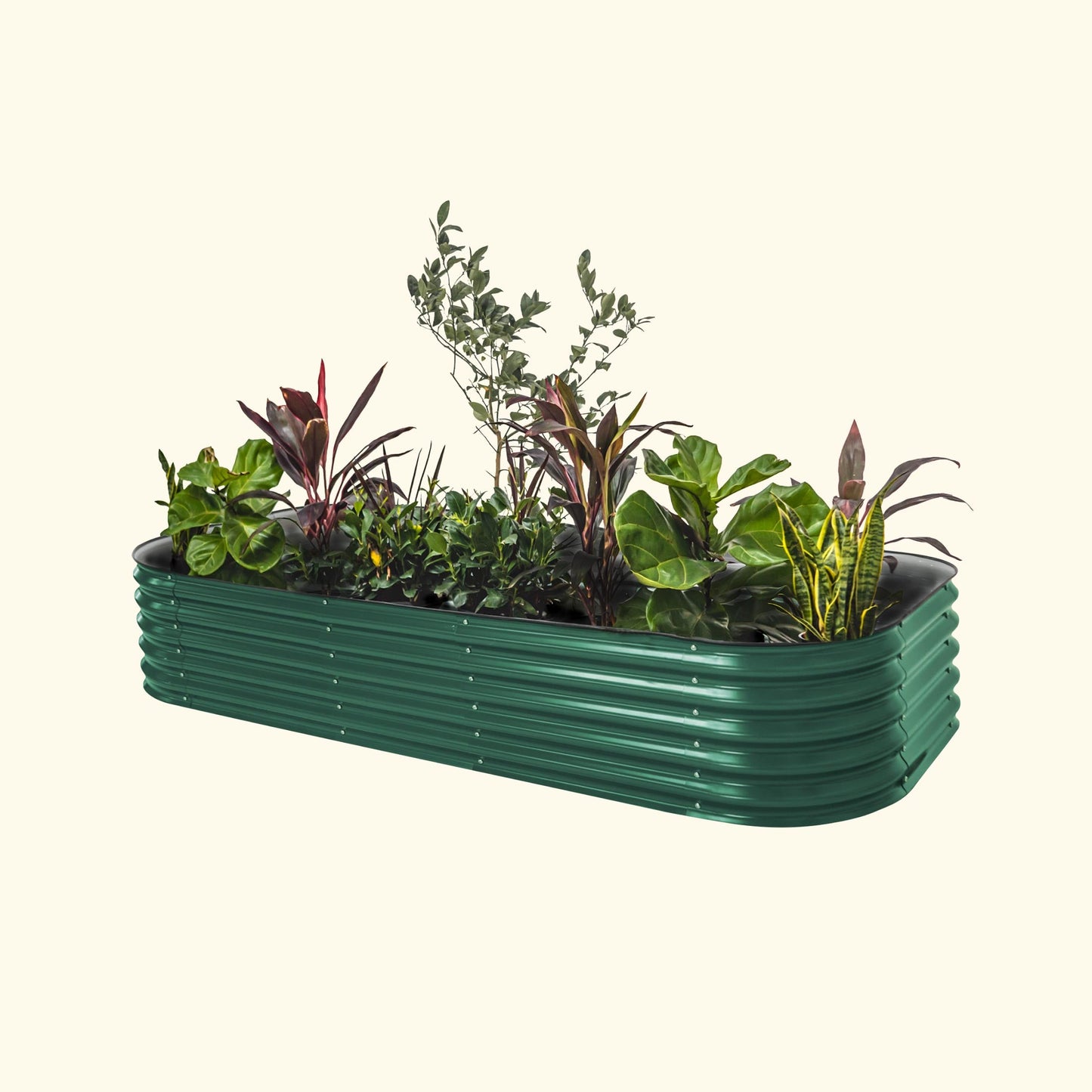 17" Tall Metal Raised Garden Bed Kit Jumbo 10 in 1 Modular