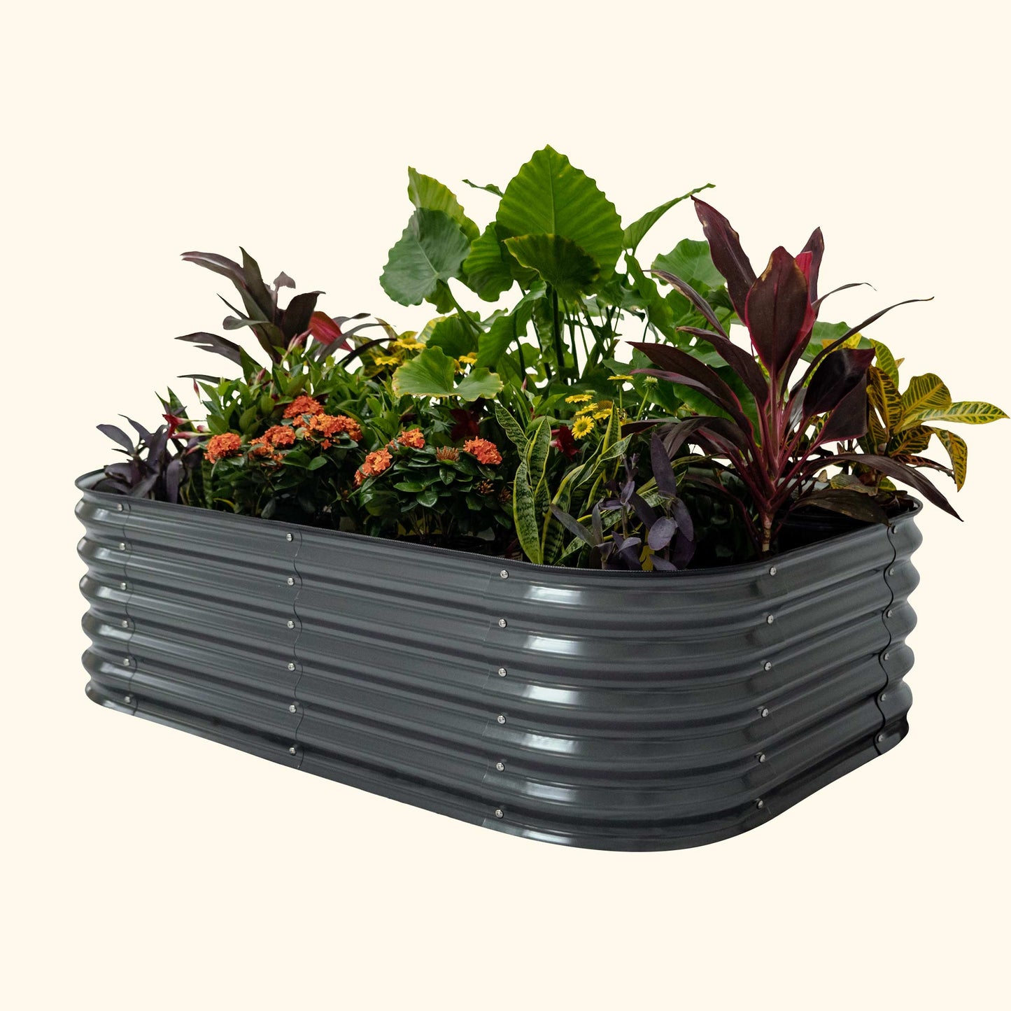 17" Tall Raised Garden Bed Kit Midsize 6 in 1 Modular Steel - Tampa soil911.com