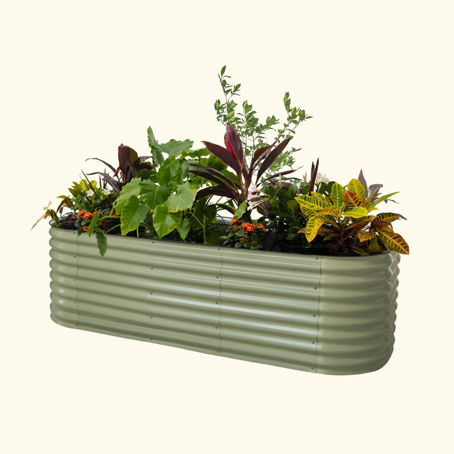 26" Tall 10 In 1 Jumbo Modular Metal Raised Garden Bed Kit