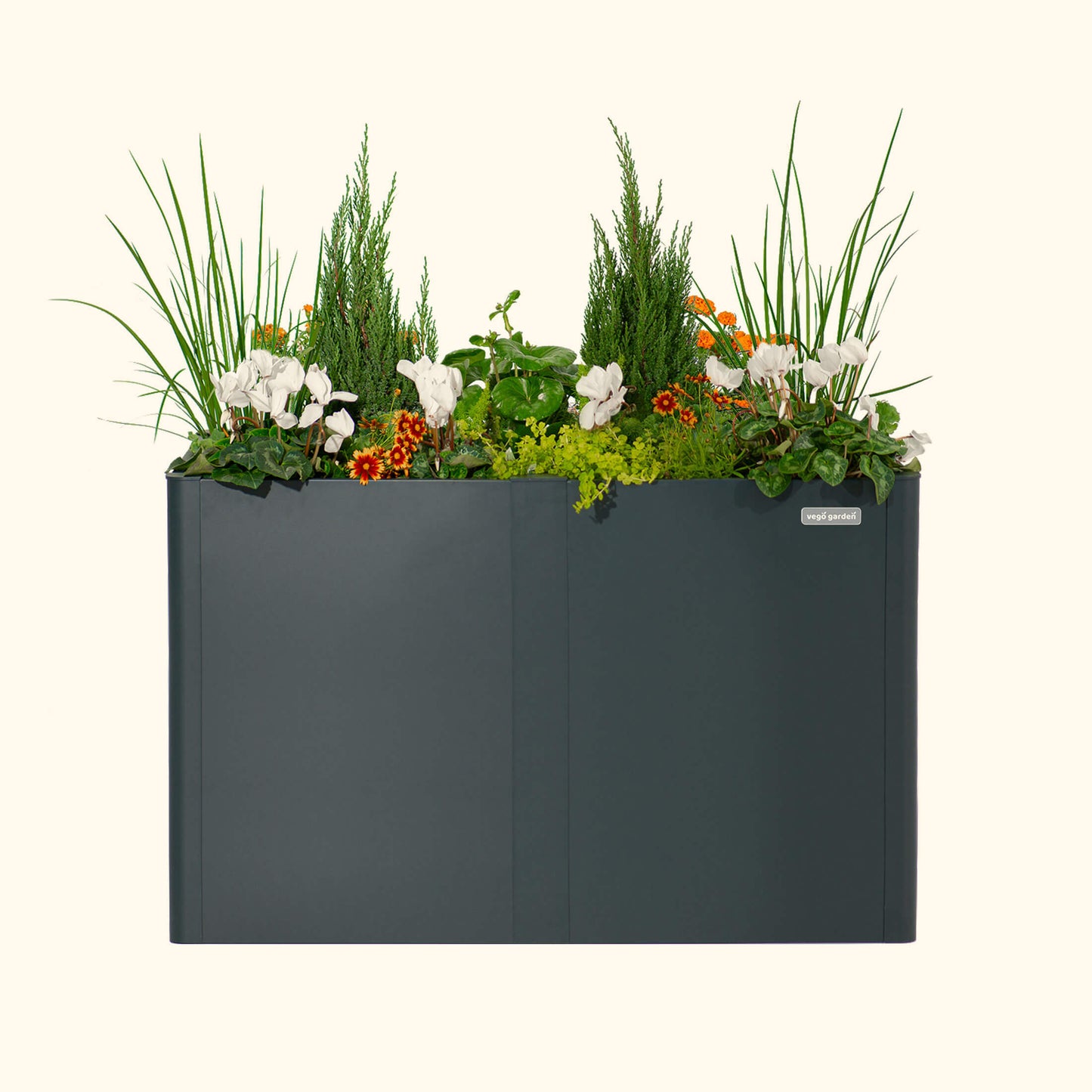 32" High Modern Raised Garden Bed 27"x 53" Midsize Metal