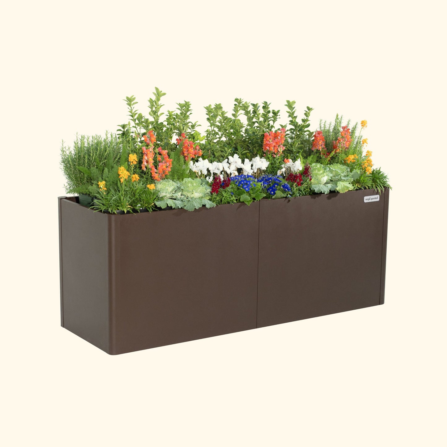 32" Tall Modern Raised Garden Bed 27" x 83" Long Metal