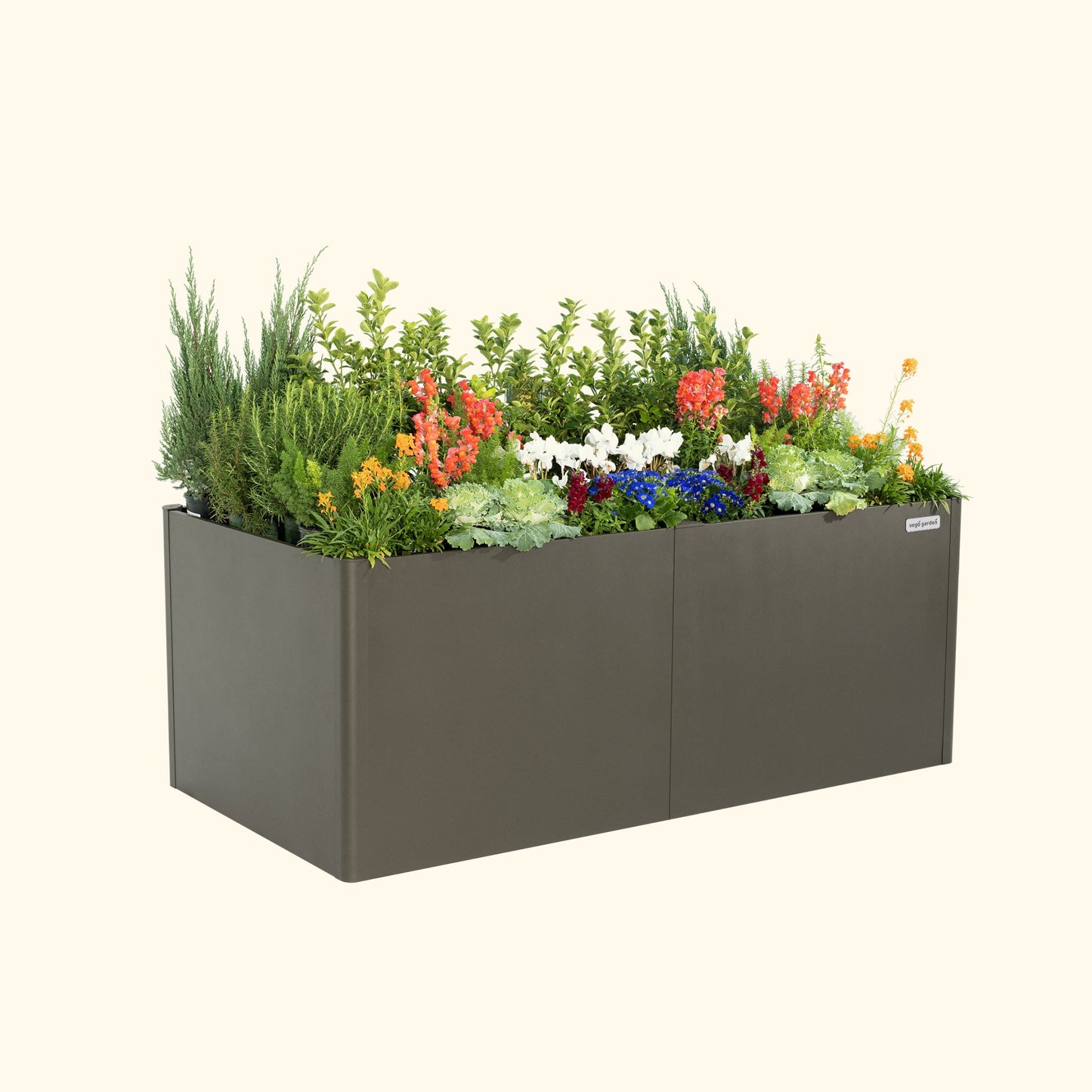 32" Tall Modern Raised Garden Bed Large 42" x 83" Metal