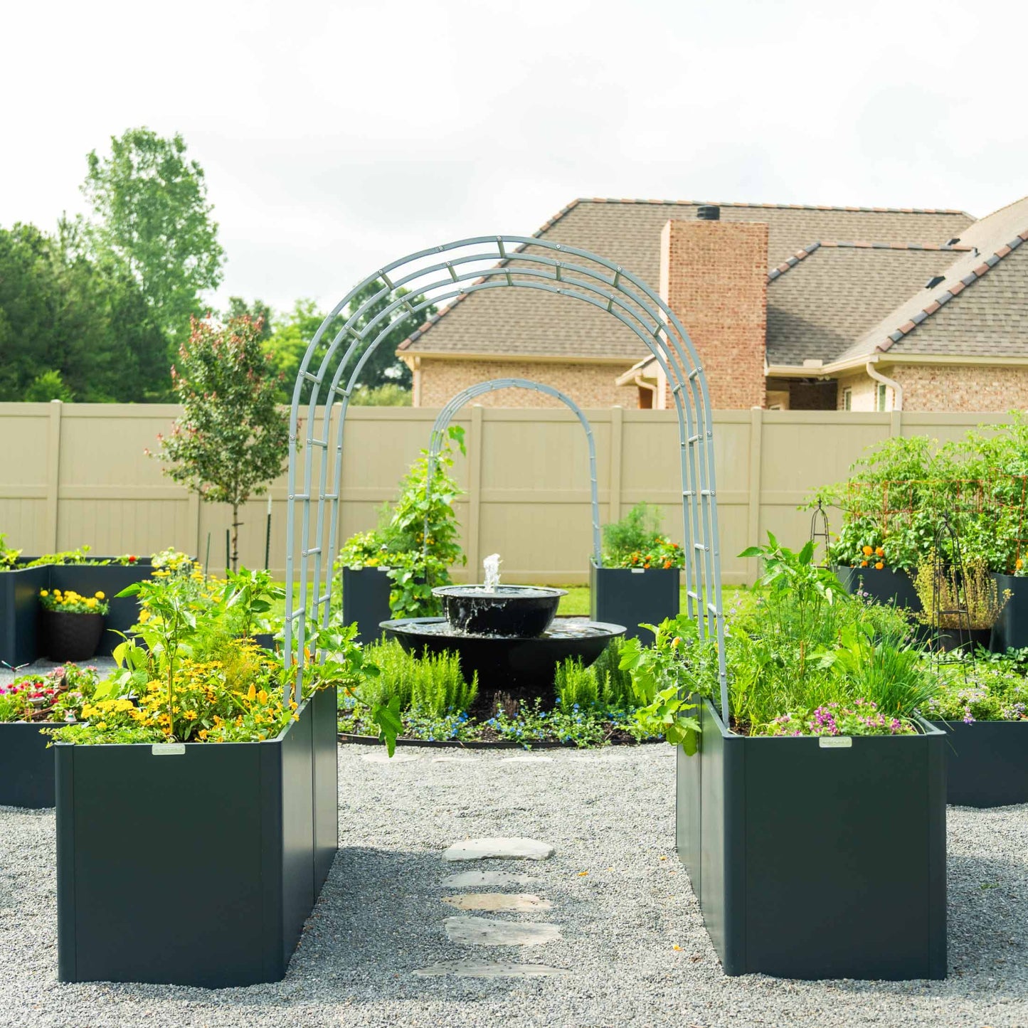 32" Tall Modern Raised Garden Bed Large 42" x 83" Metal