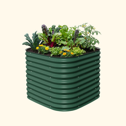 32" Tall Small Raised Garden Bed 4 in 1 Modular Metal