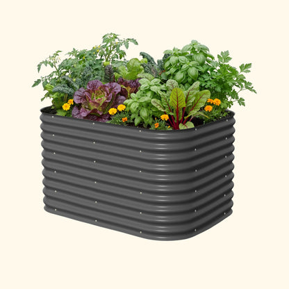 32" Tall Midsize Raised Garden Bed 6 in 1 Modular Metal
