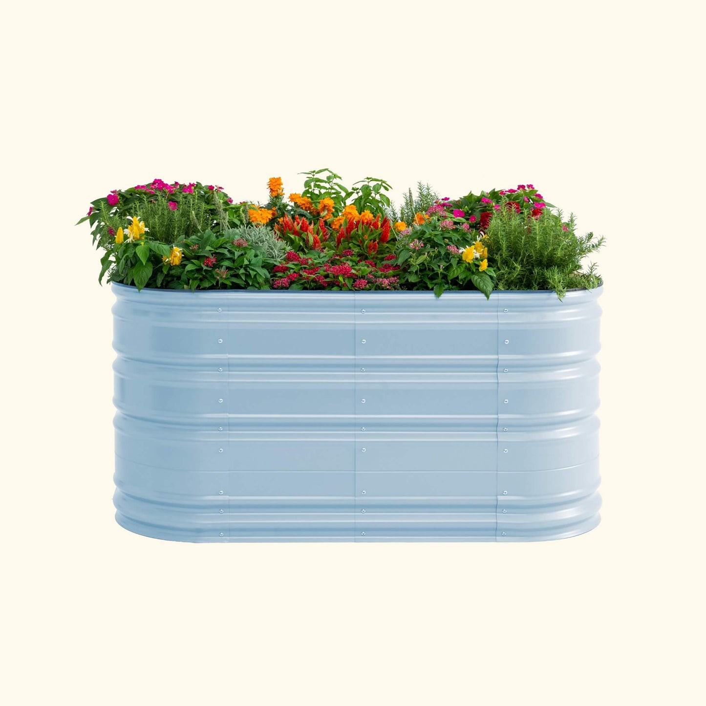 32" Tall 6 In 1 Medium Novel Modular Metal Raised Garden Bed Kit