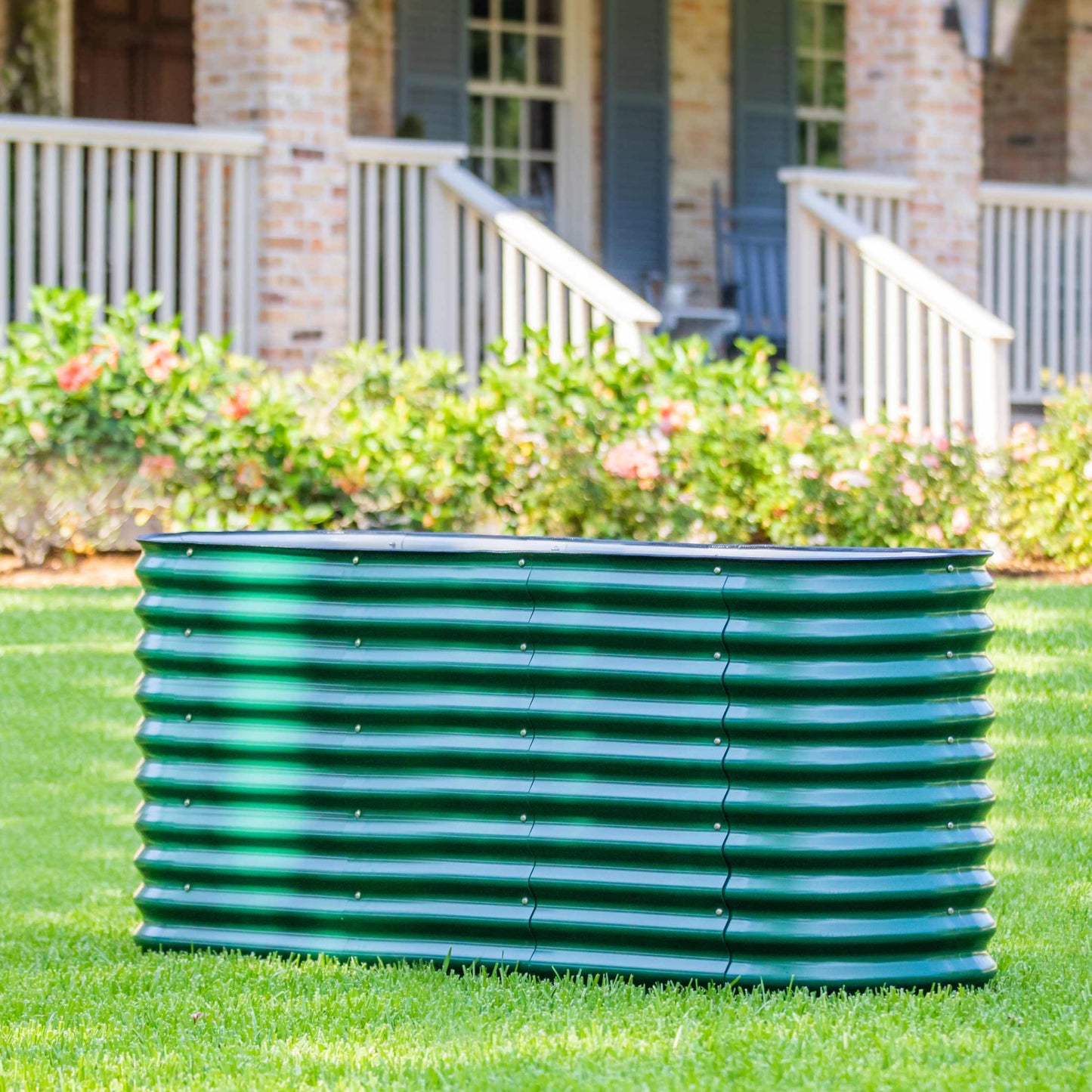 Ensemble de jardin surélevé de taille moyenne de 32 po de hauteur 6 en 1 en métal modulaire