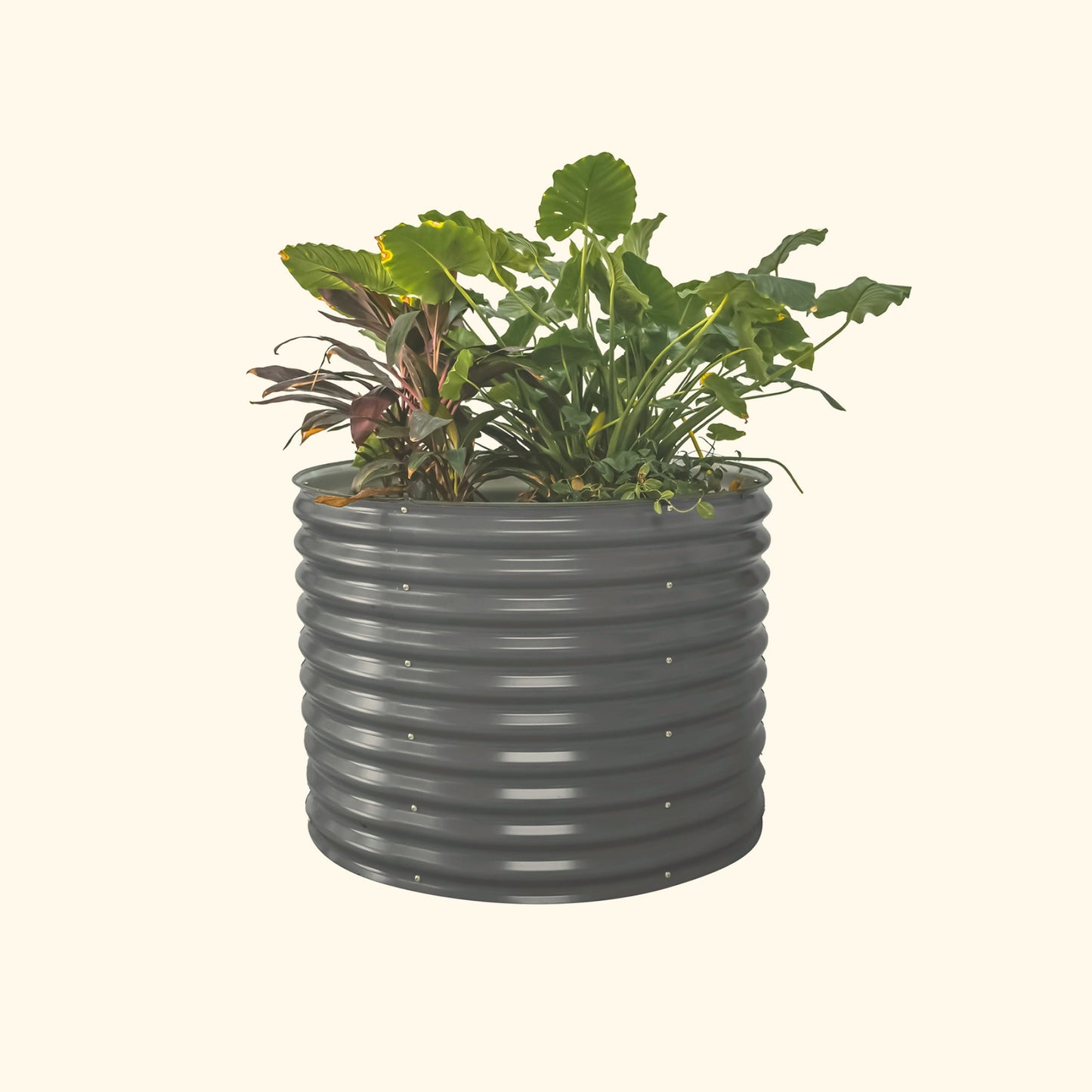 32" Tall 42" Round Raised Garden Bed Metal