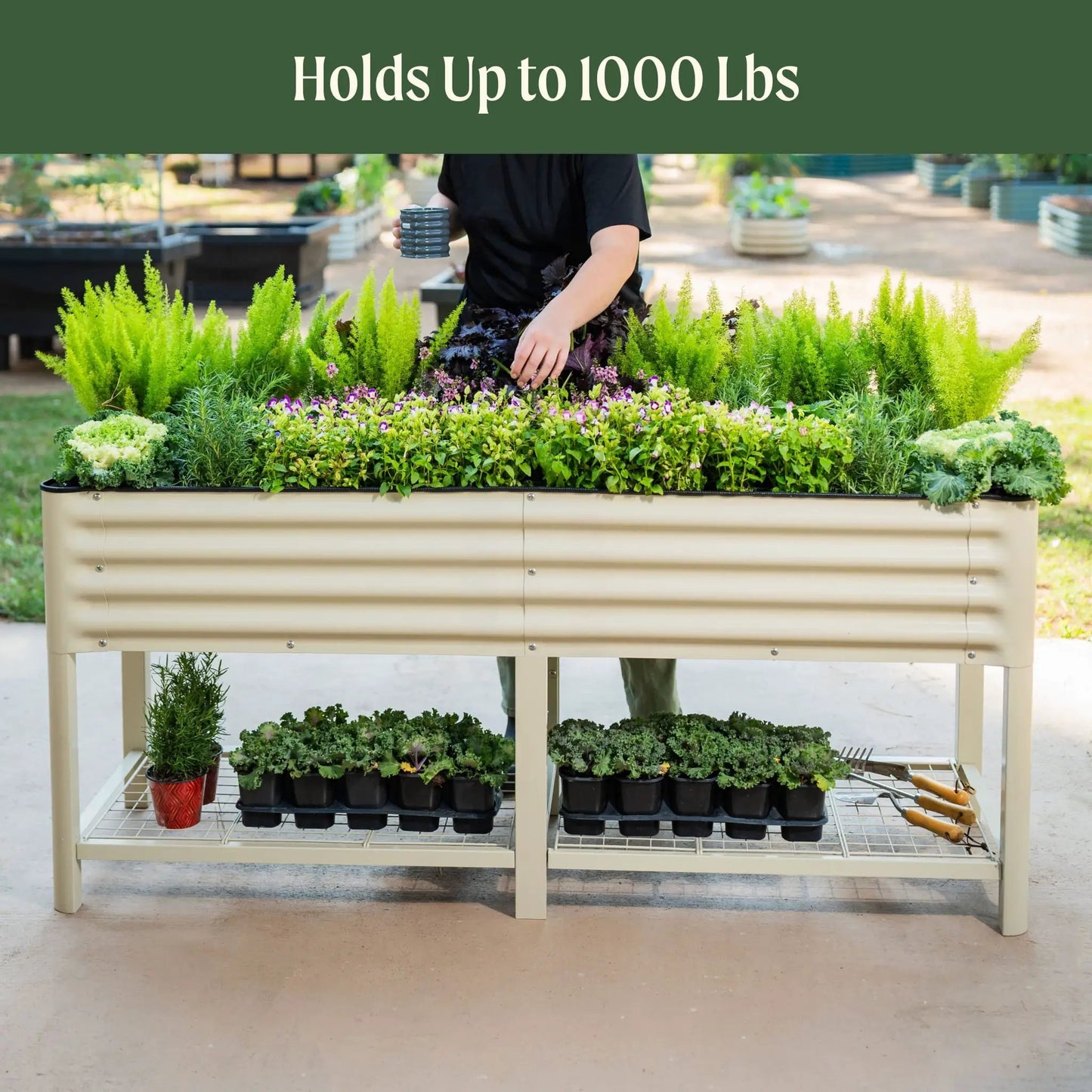 Elevated Garden Bed 2 by 6 ft Durable and Easy